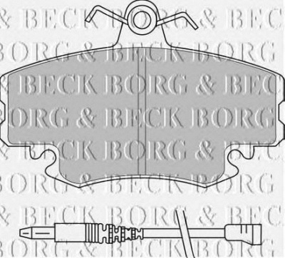 BORG & BECK bbp1397 -  Комплект тормозных колодок, дисковый тормоз